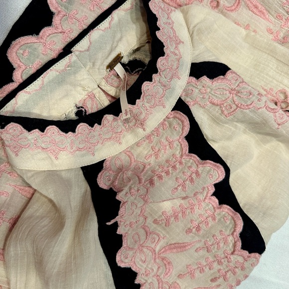 Free People boho blouse Victorian size small - Picture 9 of 10